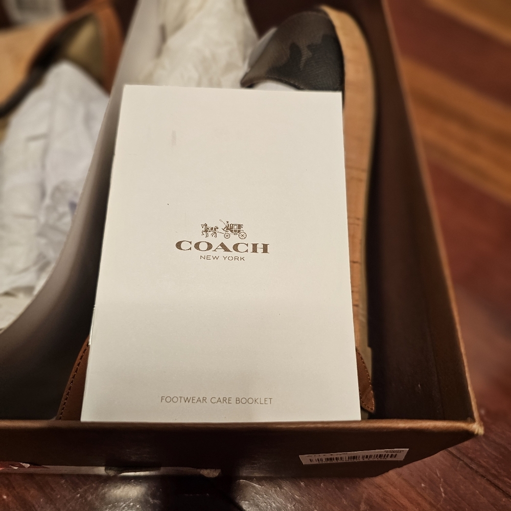 Coach Hinsdale Camo Wedge Sandals - Picture 15 of 17